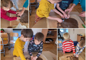 Dzieci przygotowują pierniczki