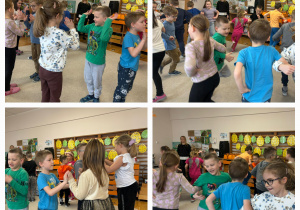 Przedszkolaki prezentują układ taneczny do utworu "Owczareczek nasz".