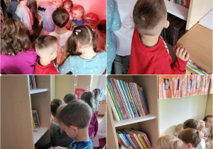 W bibliotece.