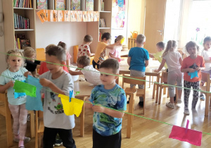 Zabawa dydaktyczna pt. „Pranie”.
