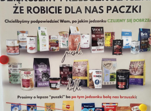 Zbiórka karmy dla zwierząt