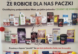 Zbiórka karmy dla zwierząt.