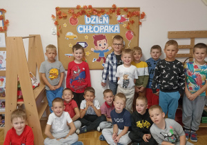 Zdjęcie chłopców z naszej grupy.