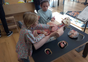 Zabawy i doświadczenia w przestrzeni interaktywnej.