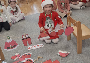 Wieszamy pranie Mikołaja