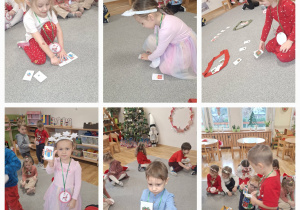 Segregowanie kolorowych prezentów