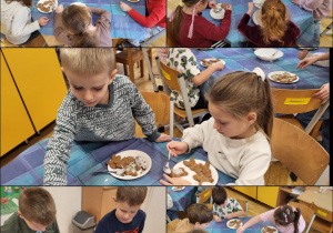 Gotowe pierniczki ozdabiamy lukrem i posypką.