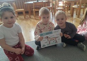 Spotkanie Przedszkolaków z psem w ramach dogoterapii.