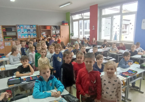 Dzieci w jednej z sal lekcyjnych.