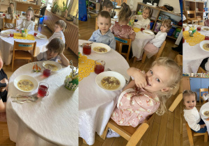 Uroczysty obiad w Grupie Niebieskiej.