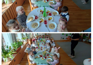 Uroczysty obiad w Grupie Zielonej.