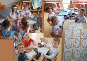 Przedszkolaki rysują swoją ulubioną bajkę.
